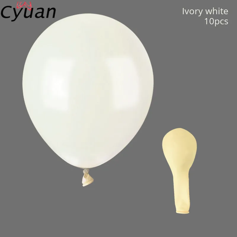 Cyuan 12/36 дюймов Макарон Пастель воздушных шаров из латекса, День рождения сувениры в виде воздушного шарика в стиле детского дня рождения вечерние Надувное свадебное украшение - Цвет: White
