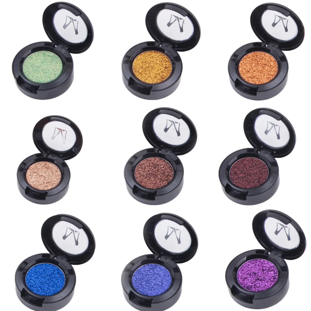 

New colorful shimmer eyeshadow palette waterproof red pigment powder glitter eyeshadow Fashion Eye Makeup Shadow