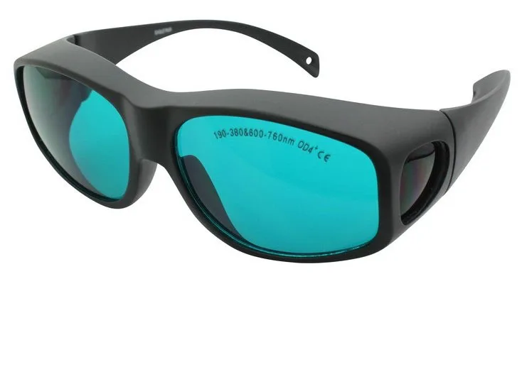 

Free Shipping 5pcs 190-380 & 600-760nm laser safety eyewear O.D 4+ CE certified high VLT%> 65% for 266, 635, 650nm laser