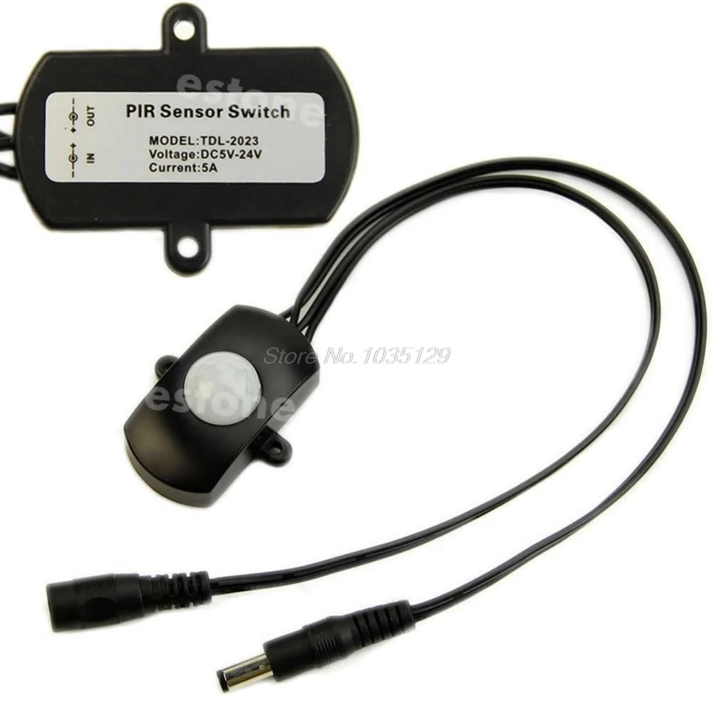 

LED Strip Automatic MINI DC5-24V PIR Infrared Motion Sensor Detector Switch 5A