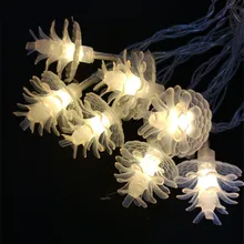 YIYANG 110 V 220 V Pinecone светодиодный шнурок 10 M 100 светодиодный Сказочный светодиодный новогодние гирлянды Echinacea Праздничная гирлянда Свадебная вечеринка Pina