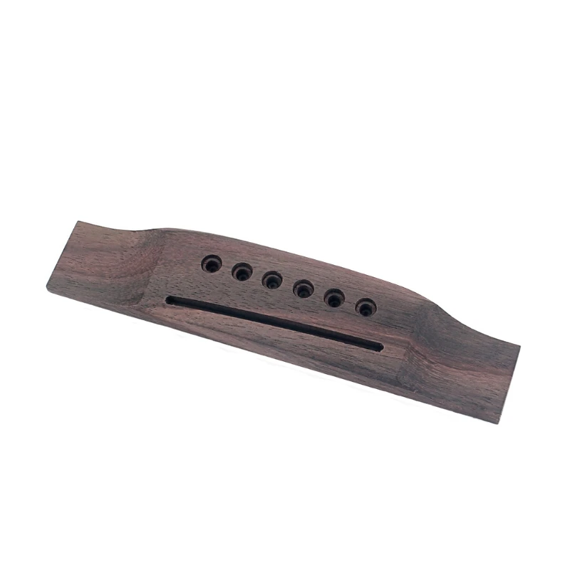 

Durable 6 String Rosewood Guitar Bridge For Acoustic Guitars Musical Part Tool 3