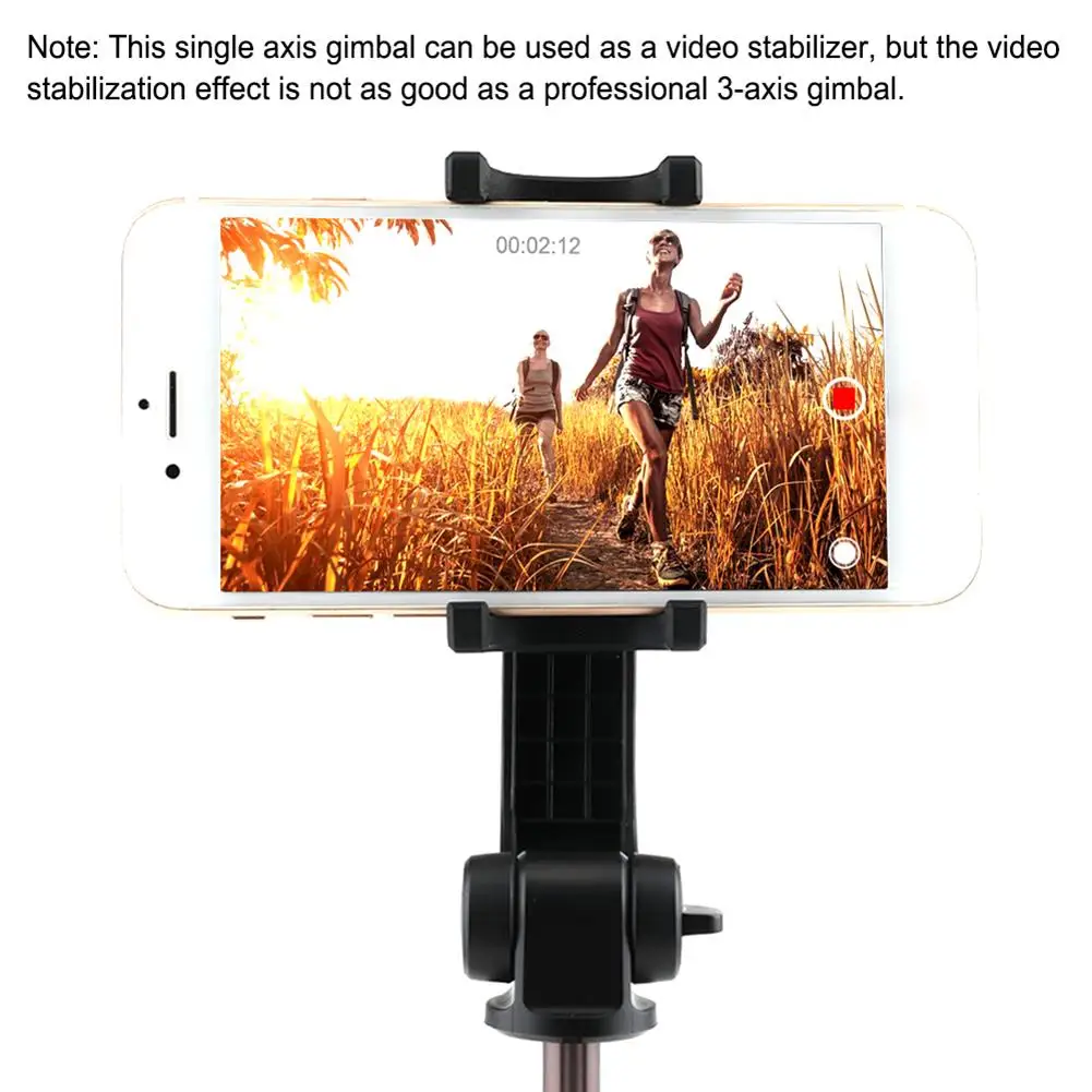 

Selfie Stick Tripod with Single-Axis Universal Joint Self-Timer with Wireless Bluetooth Remote Control for iPhone Samsung
