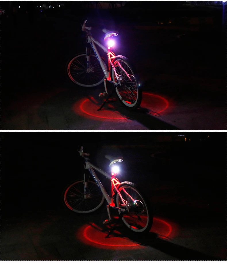 Flash Deal Deemount Hot New Bicycle Tail Light 3 Colors in 1 Lamp LED COB Visual Warning Bike Rear Lantern 100LM 850aAH Rechargeable 13