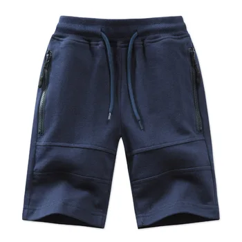 

2019 New Boys Shorts Summer Kids Trousers Casual Sport Big Boys Shorts Solid Knitted Children's Pants Boys Clothing BC568