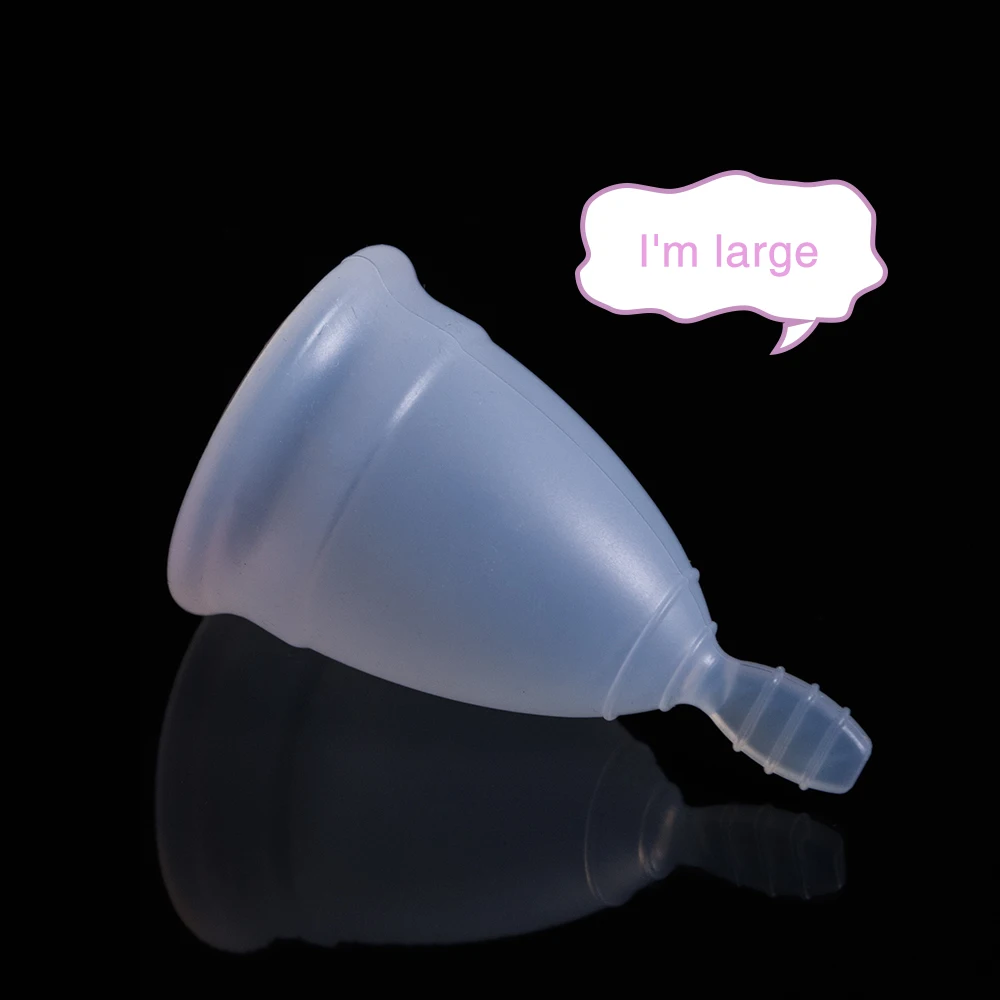 2 шт Женская менструальная чашка для женщин уход при менструации женской гигиены силиконовая менструальная чашка вагинальная чашка D1370