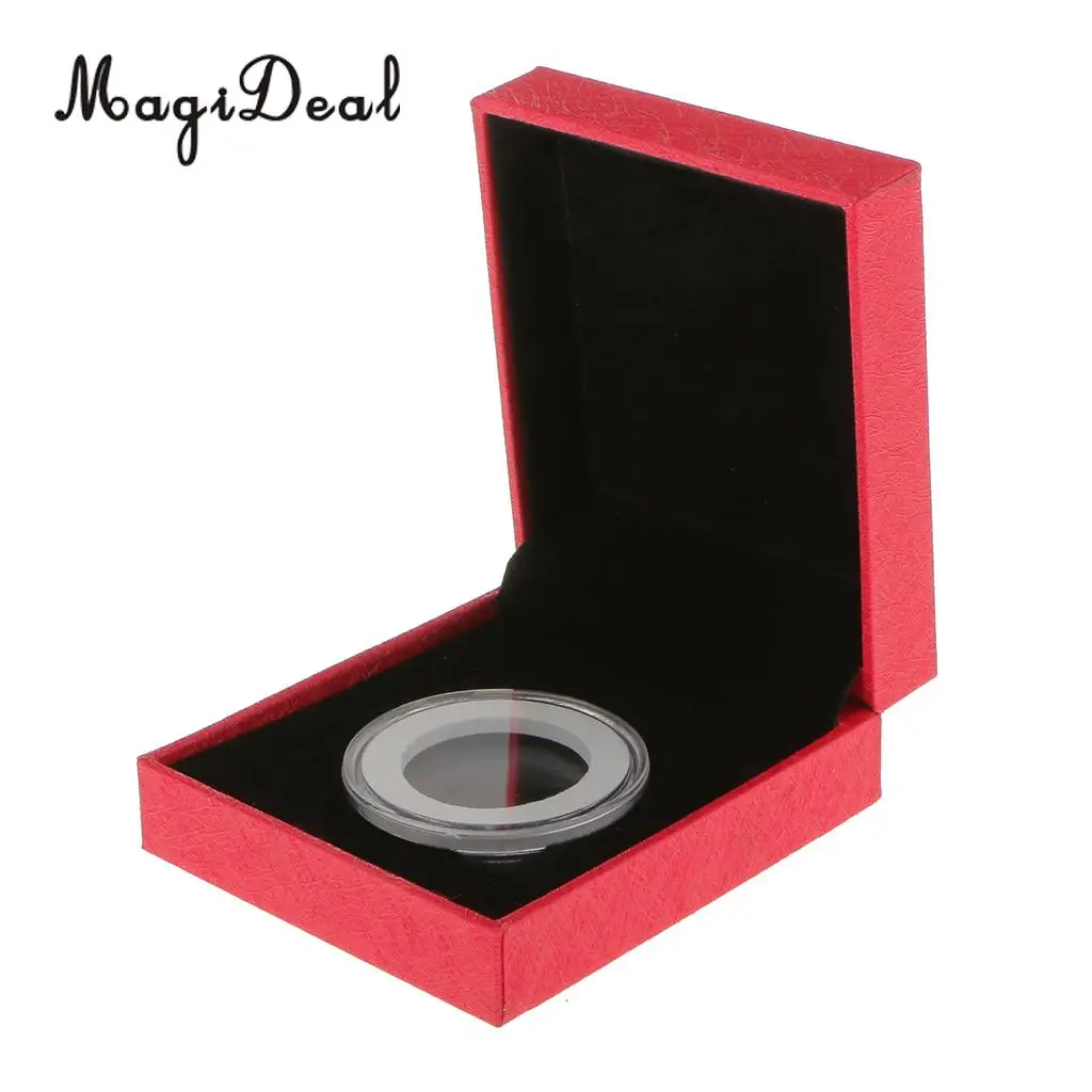 Fancy Single Coin Holder Display for 38MM Commemorative Coins Gift Box