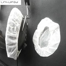 Linhuipad 12 13cm 2 color White and black Non Woven Sanitary mask Headphone Cover widely use for big over head headsets 5000 PCS