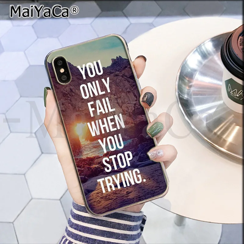 MaiYaCa исламские мотивационные плакаты цитаты защитный мобильный чехол для телефона для Apple iPhone 8 7 6 6S Plus X XS max 5 5S SE XR чехол