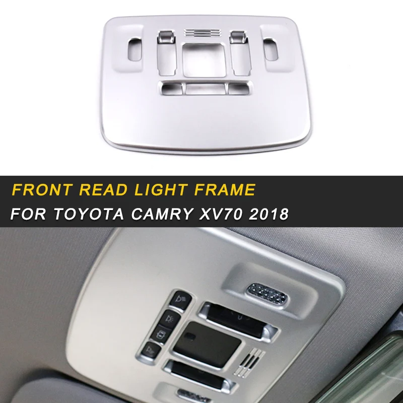 

Front Read Light Frame Sticker Accessories for Toyota Camry XV70 2018 Car Auto