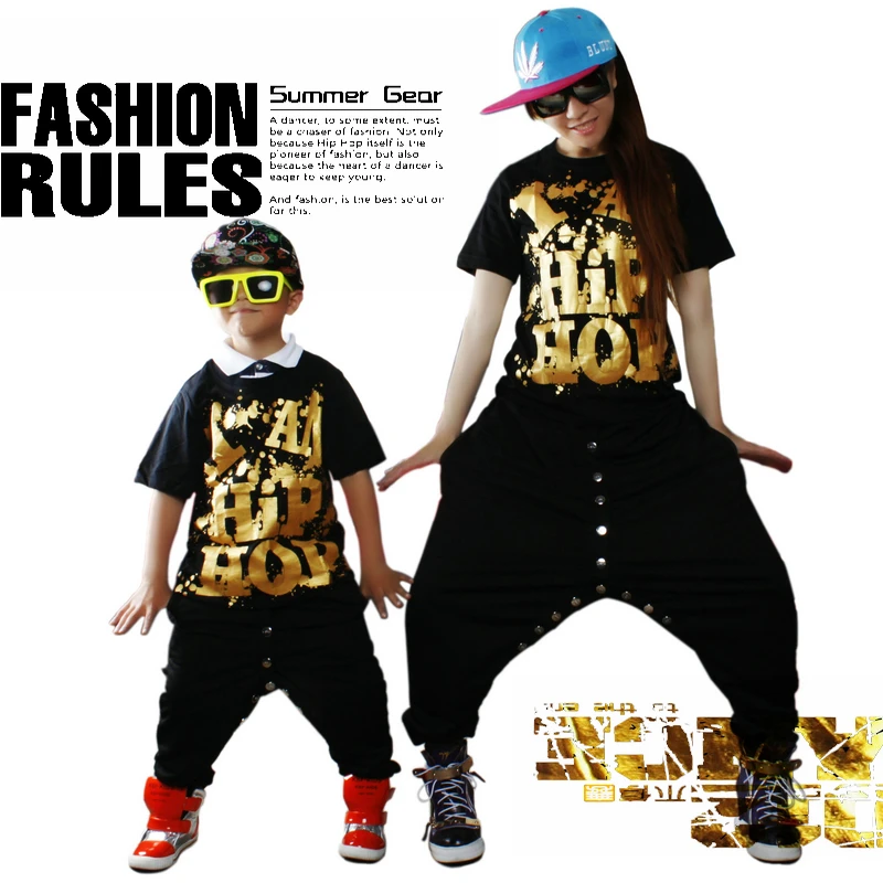 

2015 New fashion Hip Hop Dance Harem Pants Spliced Sweatpants Streetwear JAZZ Costumes patchwork women kids punk sports trousers