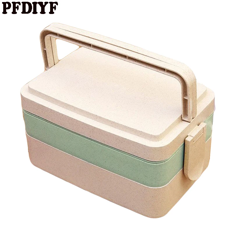 PFDIYF новая пшеничная соломенная коробка для обеда микроволновая посуда Bento