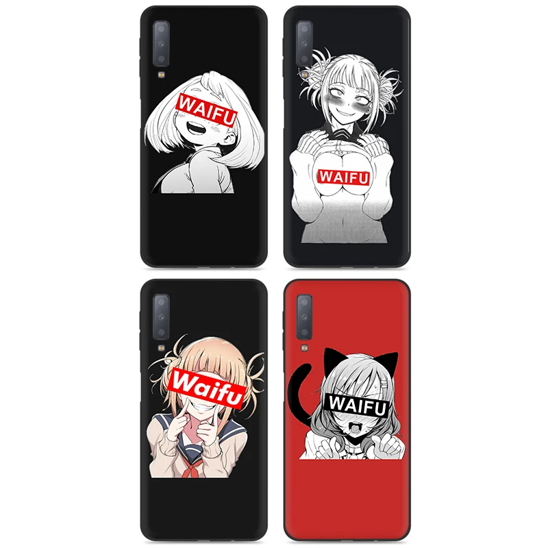 Мягкий чехол Sugoi Senpai аниме waifu для Samsung Galaxy A6 7 8 9 2018 A10 30 40 50 70 J6|Бамперы| |