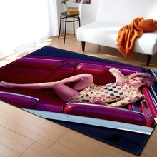 3D полиэстер ковры Нескользящие морщинки стойкие декоративные домашние гостиничные гостиной машинная стирка большие мягкие современные модные
