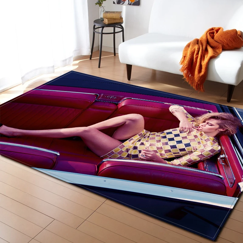

3D 100% Polyester Carpets Anti Slip Wrinkle Resistant Decorative Home Hotel Living Room Machine Washable Big Soft Modern Fashion