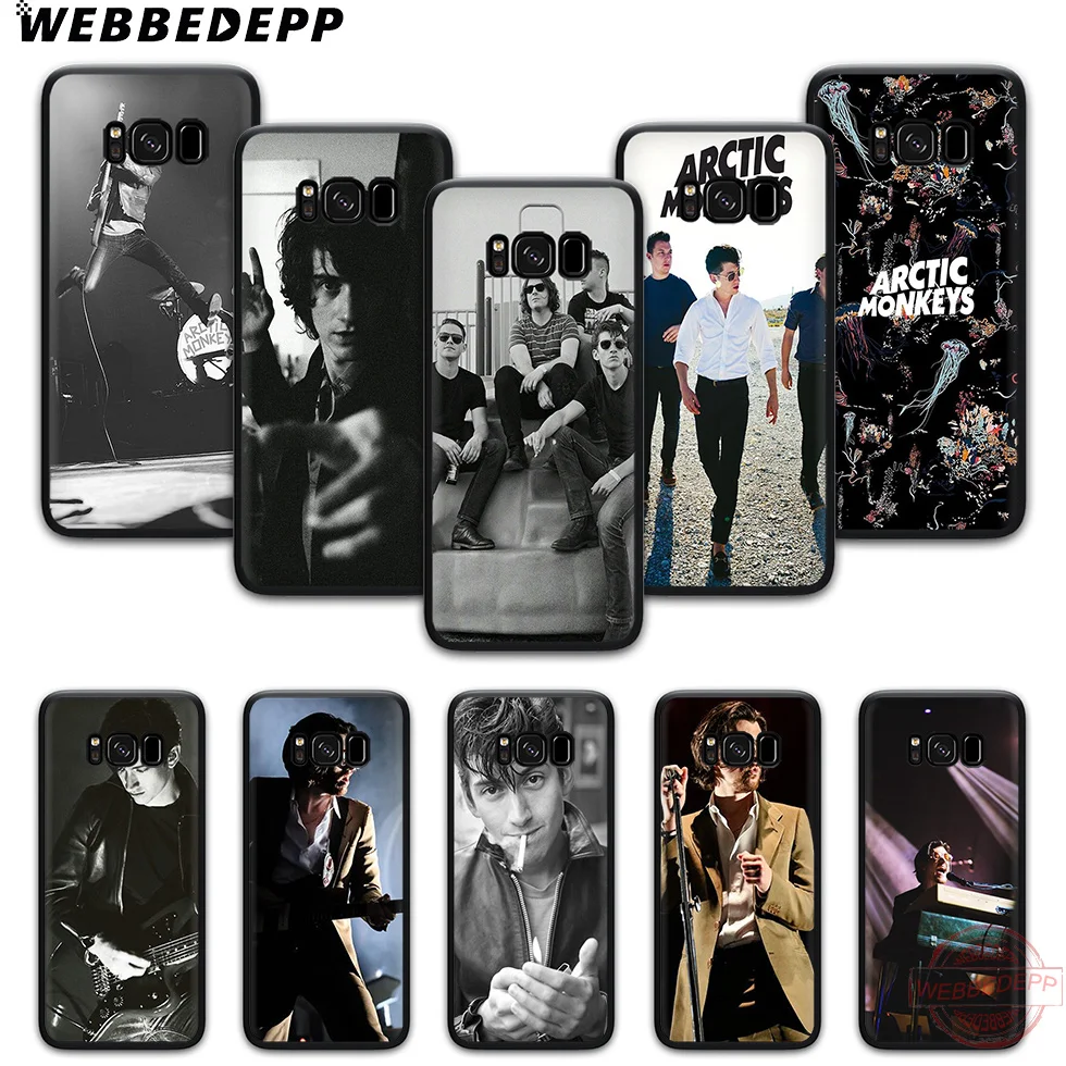 

WEBBEDEPP Arctic monkey TPU phone case for samsung s6 s7 edge s8 s9 s10 plus s10e note8 9 note 10 Plus