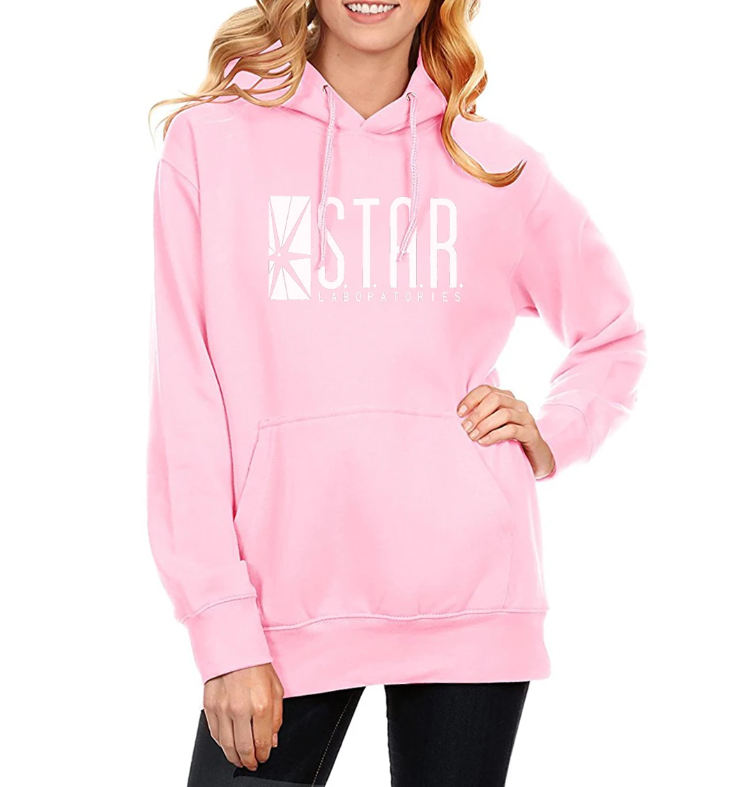 Звезда S. T. A. R. Labs модная Толстовка для женщин весенний флисовый пуловер женский зимний брэндовая одежда, спортивные футболки Kawaii спортивная одежда