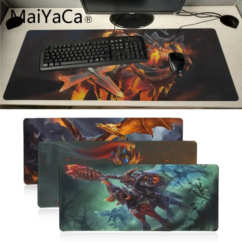 Винтажный коврик для мыши MaiYaCa Cool Dota 2 Chaos Knight большой игровой с блокировкой