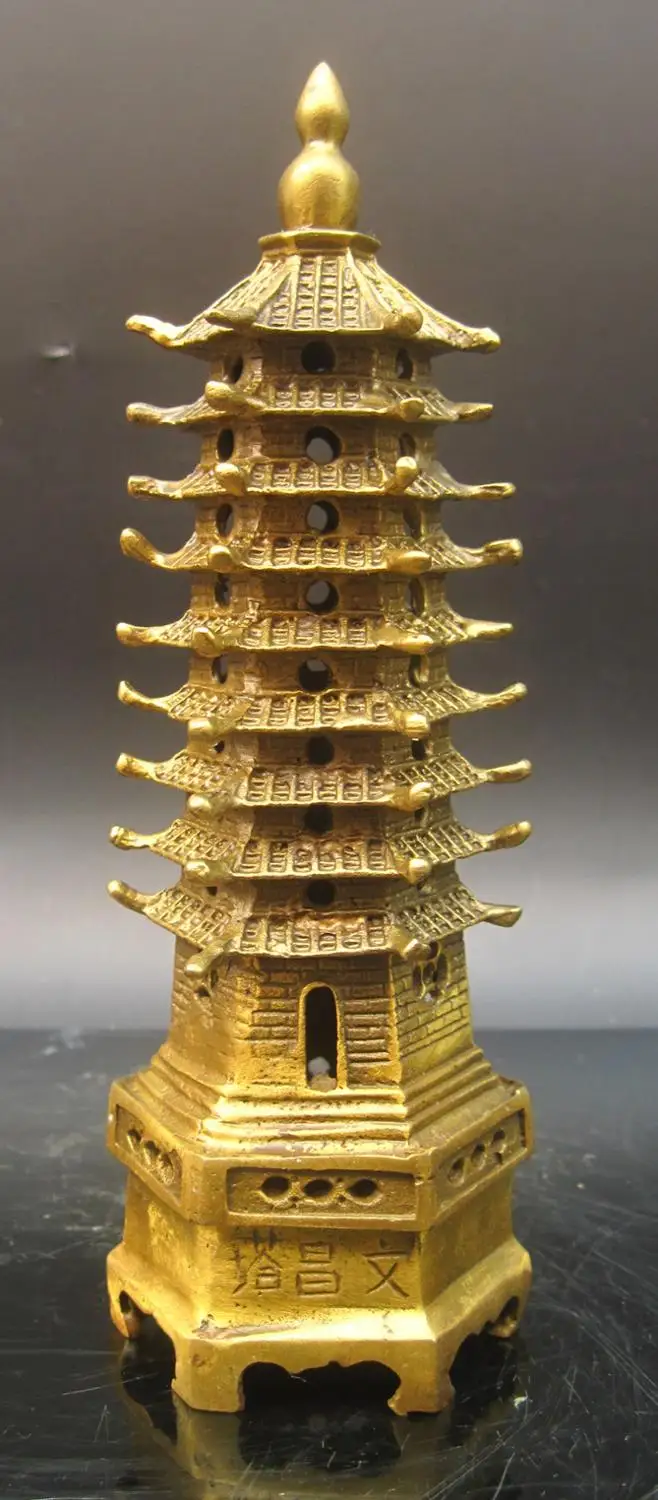 

wholesale bronze factory Copper crafts Good copper wenchang tower feng shui products
