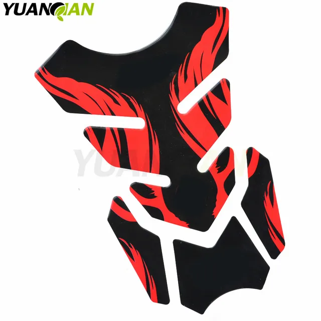 logo 3d motorcycle decal gas oil fuel tank pad protector skull