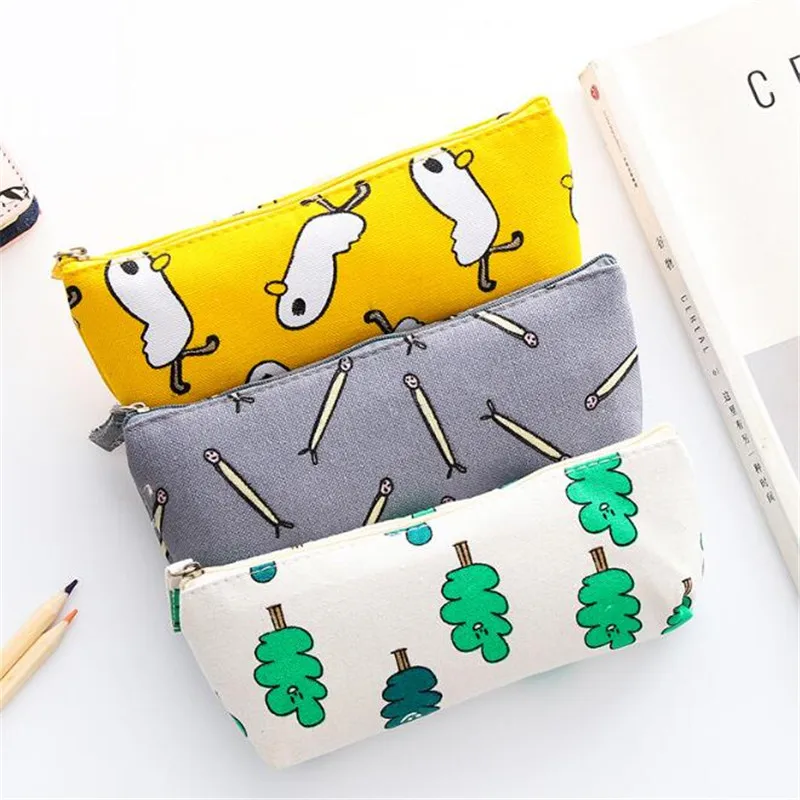 

New 1Pcs Make Up Bag Girls Storage Pouch Purse Cartoon Printing Students Pencil Bags Female Travel Organizer Bag
