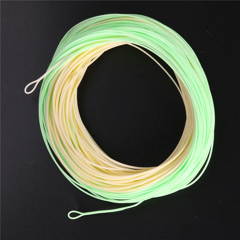 Maxcatch يطير الصيد خط التبديل 5/6/7/8wt 100ft مزدوج اللون يطير خط الصيد الوزن قدما العائمة يطير خط