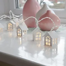 1.65M 10LED House Shaped Led String Light for Indoor Decoration, Girl’s Room Decorative String Lights Wedding PartyXmas Garland