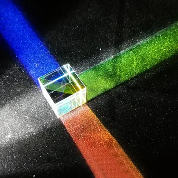 

Six-Sided X-Cube Bright Light Cube Stained Glass Prism Beam Splitting Prism Optical Experiment Instrument Optical Lens