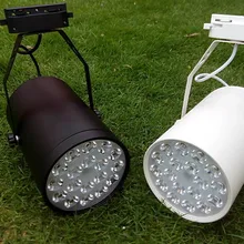 18 Вт светодиодный Трек место на рельсе свет лампы высокой мощности лампа AC 85-265 в красный синий зеленый белый теплый белый энергосберегающий светильник 10 шт