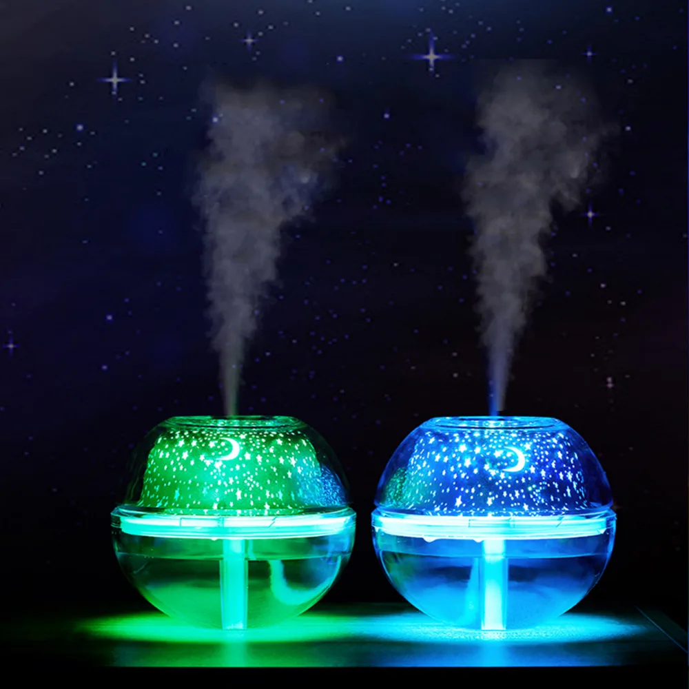  500ML Ball Humidifier with Aroma Lamp Essential Oil Ultrasonic Electric Aroma Diffuser Mini USB Air