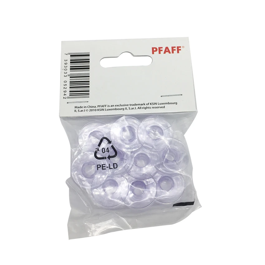 10 шт. пластиковые шпульки для Pfaff Expression 2,0, 3,0 и креативное видение 4,0, 5,0 820921-096