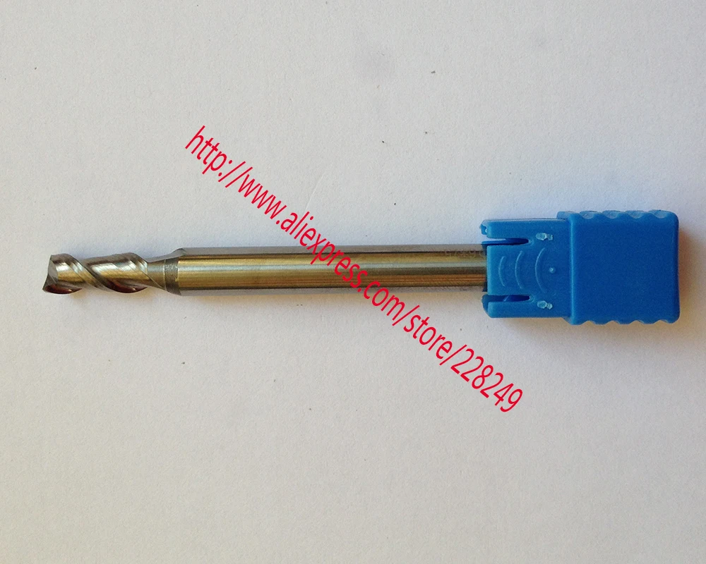 

1pc D3*8*D3*75 HRC50 2 Flutes Solid Carbide Flat End Mills For Aluminum CNC Milling Cutters Router Bits