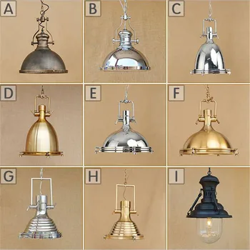 

Loft Pendant Light Industrial Style Metal Pendant lights /Restaurant Light Retro Lamparas Colgantes Black and Amer Luminaire