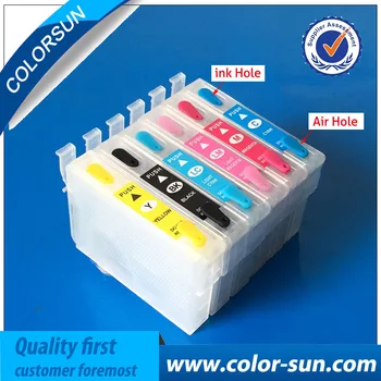 

New T0801 - T0806 Refillable Ink Cartridge For Epson P50 RX660 R265 R360 RX560 R285 RX585 PX700 PX710 PX810 Printer With Chips