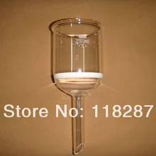 250 мл, лаборатории Бюхнера Воронка с падение трубки, 3# фильтр грубой очистки, groud сустава, лабораторная посуда, лаборатории воронка, воронку фильтра