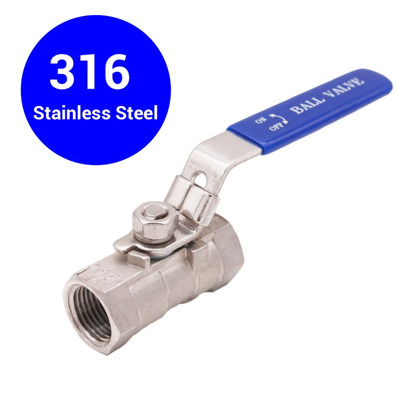 1/4 &quotNPT нержавеющая сталь 1/2 цельный Шаровой Клапан DN15 оборудование для домашнего