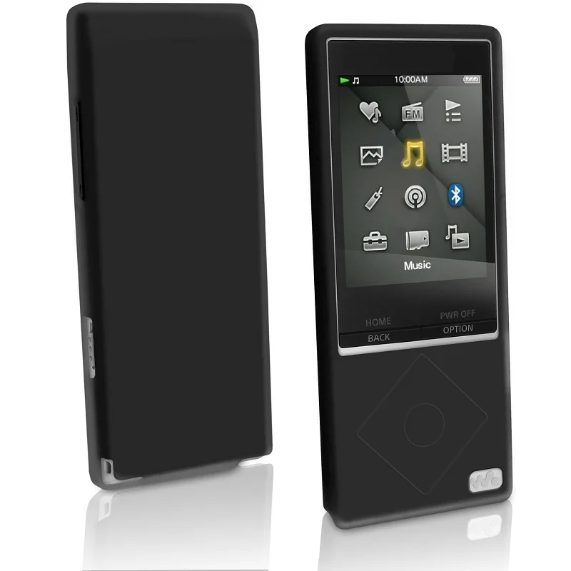 Экран протектор Силиконовый чехол для sony Walkman NWZ A15 A25 A17 Чехлы Mp3 ремешок резиновая