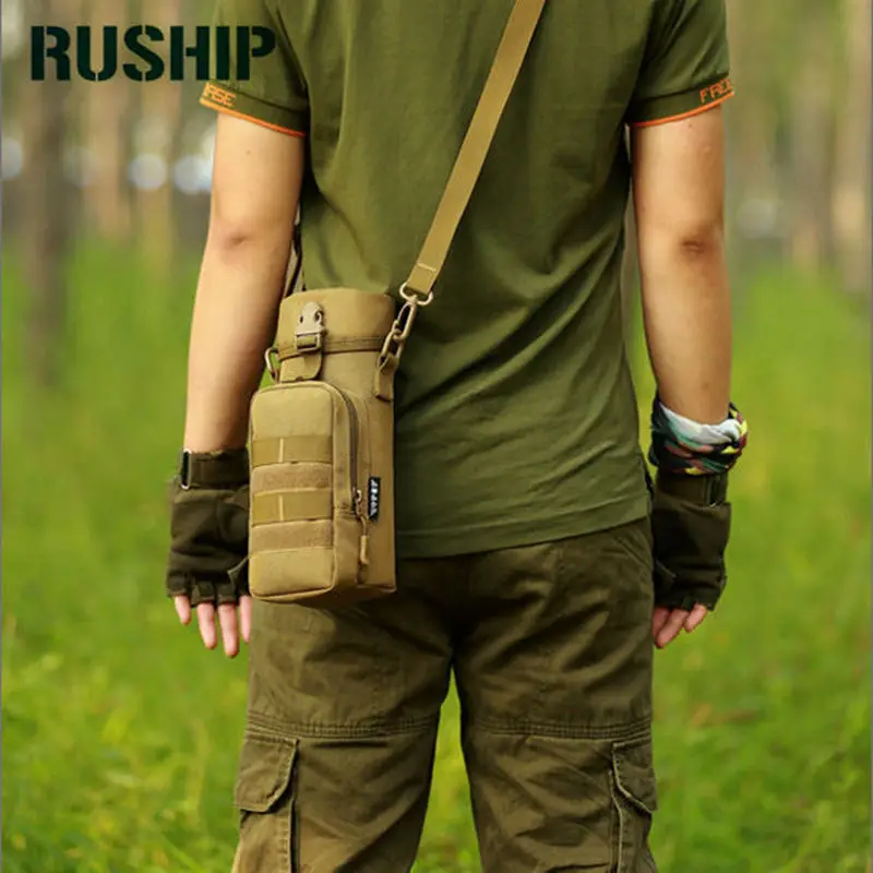 RUSHIP Тактическая Военная сумка для чайник .MOLLE система Пояная сумка. Мешок Бутылки