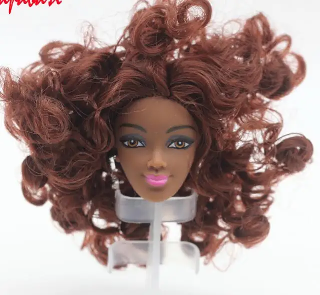 curly hair barbie head