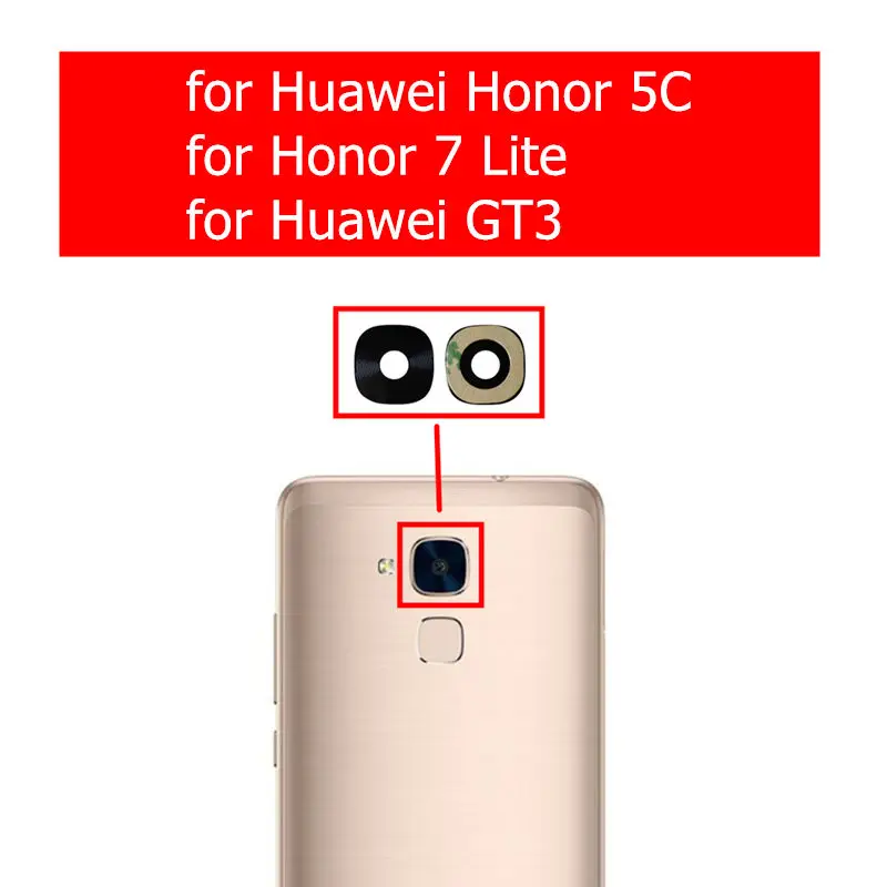 

for Huawei GT3/ Honor 5C Camera Glass Lens Back Rear Camera Glass Lens with Glue for Honor 7 Lite Replacement Repair Spare Parts