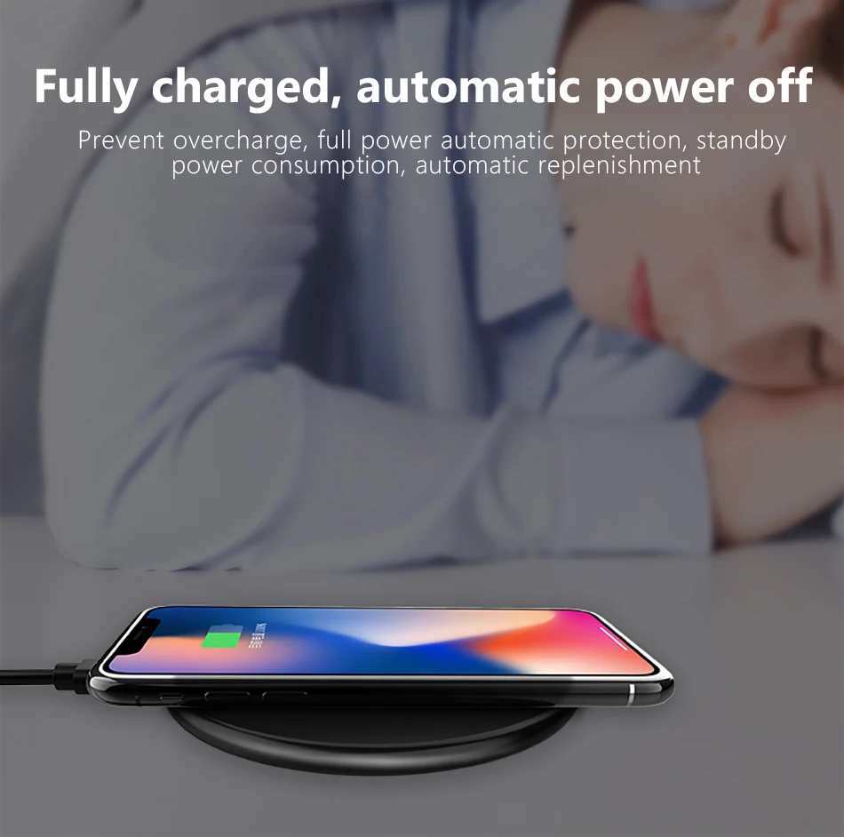 !ACCEZZ Qi Wireless Charging 7.5W 10W For Samsung Galaxy S8 S9 Plus Note 8 Universal Fast Charge For iPhone 8 Plus XS XR Charger (7)