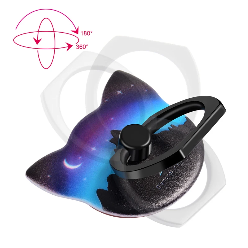 360 Degree Luminous Finger Ring Holder For iPhone 7 plus Samsung HUAWEI Mobile Phone Smartphone Stand