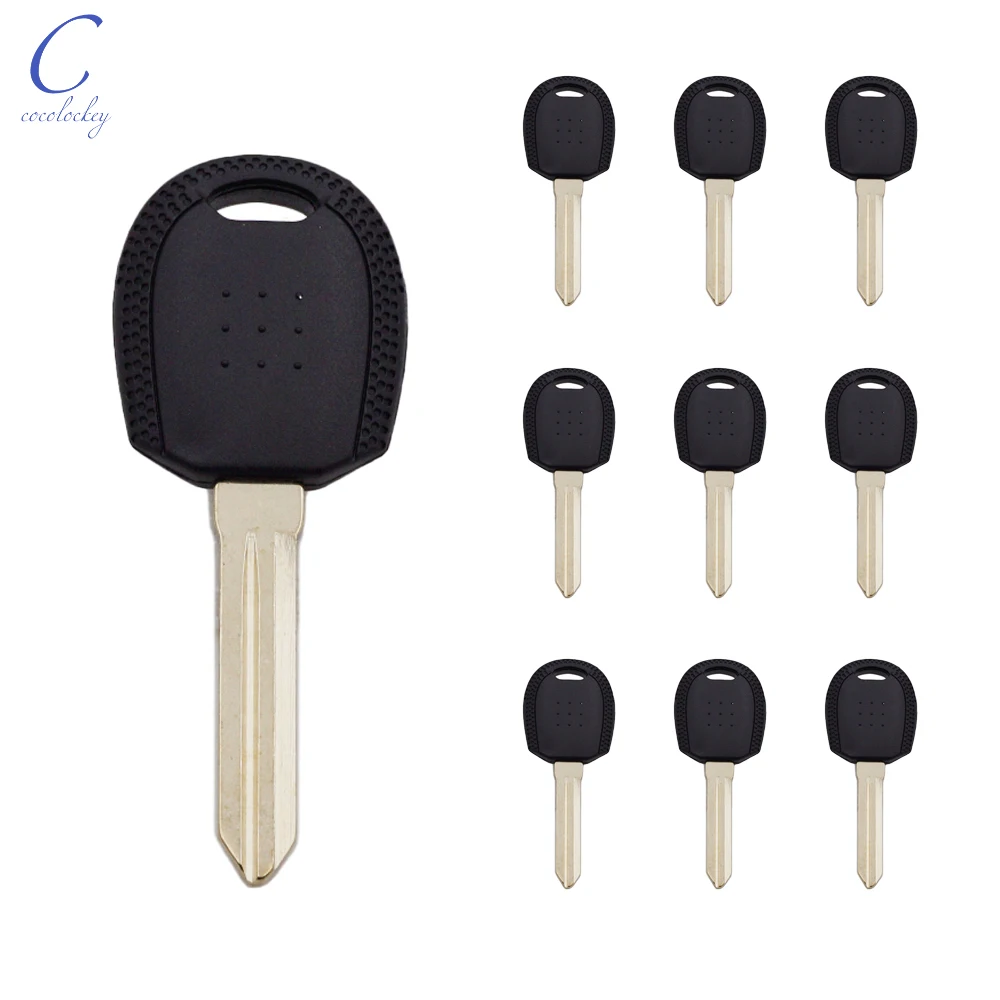 Cocolockey Car Transponder Key Shell Fob Uncut Blade Fit For KIA Transponder Chip Keys Replacement Ignition No Chip 10pcs/lots