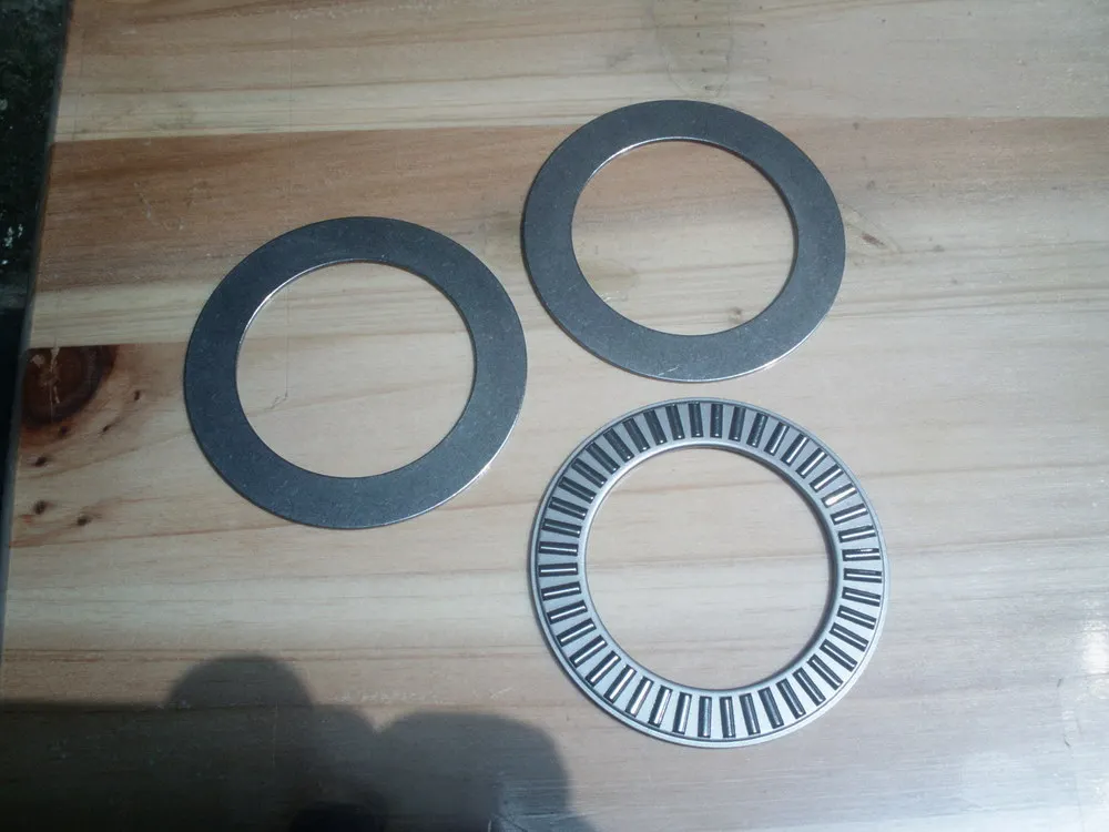 2pcs Thrust needle roller bearing with two washers NTA1625+2TRD1625 Size is 25.4*39.67* ( 1.984+2*3.2 ) mm,TC1625 k283317 bearing size 28 33 17 mm 2 pcs radial needle roller and cage assemblies k283317 49241 28 bearings k28x33x17