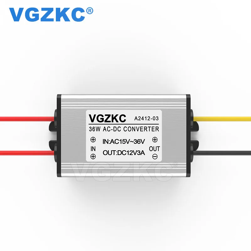 AC 15 36V до 12V DC преобразователь переменного напряжения выход трансформатор 36W 24V к 3A