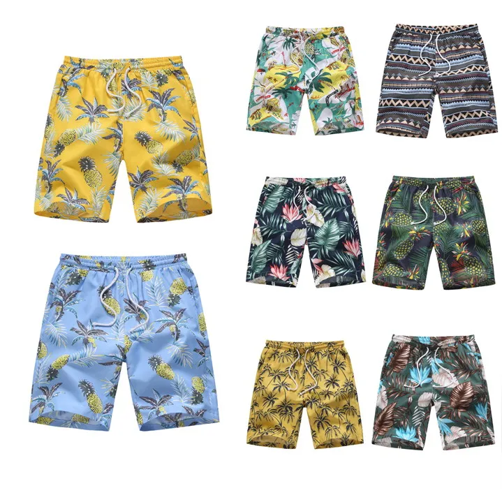 

casual mens board shorts swimsuits men fashion animals print flamingo beach shorts men quick dry swimwear plus size Hawaii Serie