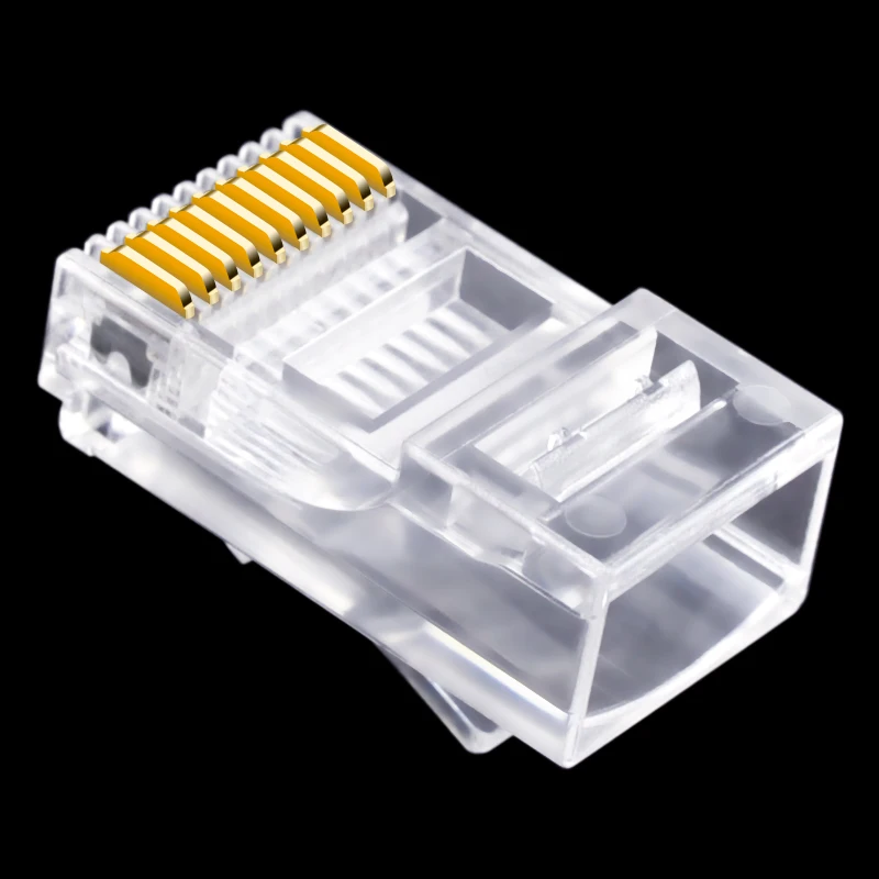 30 шт. 10P10C RJ45 RJ48 RJ50 Cat5E UTP Ethernet Соединительный сетевой модульный Кристалл