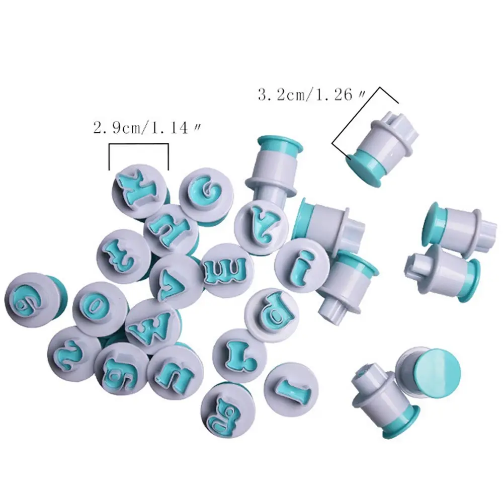26 Letter Case Alphabet Letter Number Cookie Biscuit Stamp Mold Cookie Cutters And Stamps Embosser Diy Fondant Cake Baking Mould Cookie Tools Aliexpress