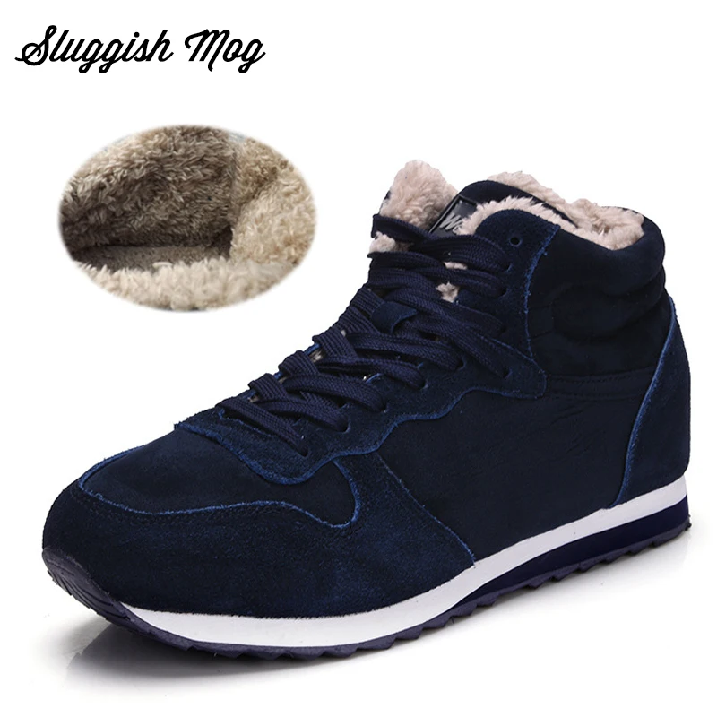 

Sluggish Mog Winter Boots Women Snow Boots Casual Warm Short Plush Ankle Boots Plus Size 36-43 Shoes Lace-up Botas Mujer WX08