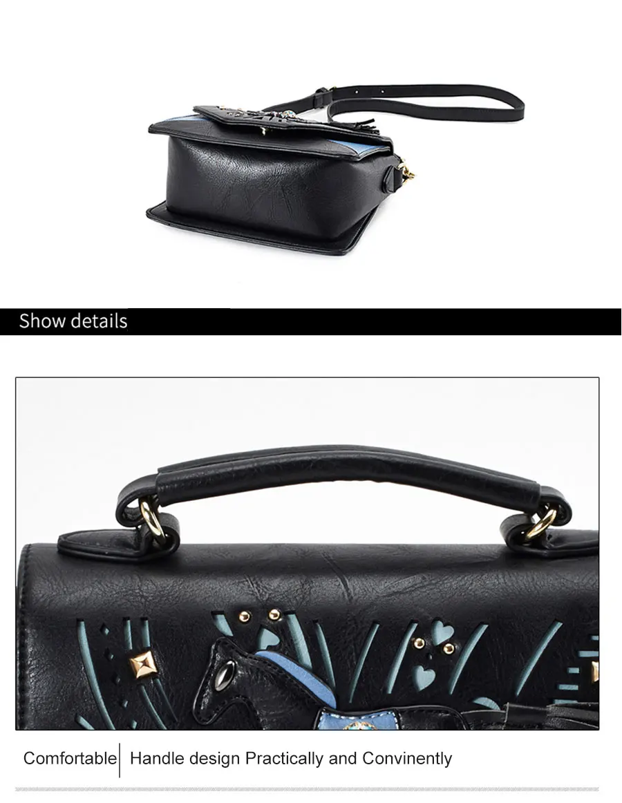  JKBW New Female PU Messenger Bags Leather Handbag with Pony Shape Women Shoulder Bags Summer Casual High Quality Crossbody Bags (8)